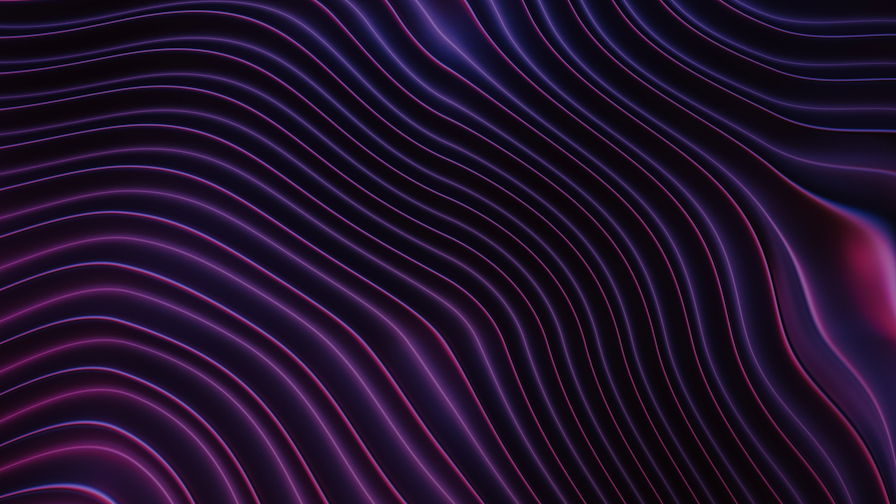 Abstract waves with purple lighting.